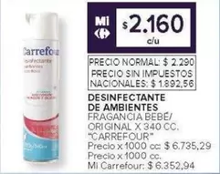 Carrefour - DESINFECTANTE DE AMBIENTES