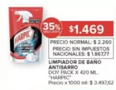 Harpic - LIMPIADOR DE BAÑO ANTISARRO