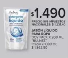 X$ - JABÓN LÍQUIDO PARA ROPA