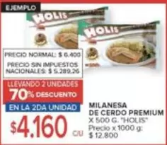 Premium - MILANESA DE CERDO PREMIUM