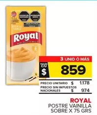 Royal - Postre Vainilla