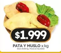 X$ - PATA Y MUSLO x kg