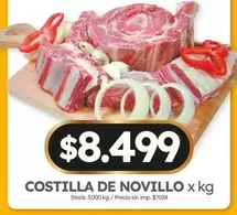 X$ - COSTILLA DE NOVILLO