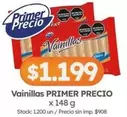 Primer Precio - Vainillas