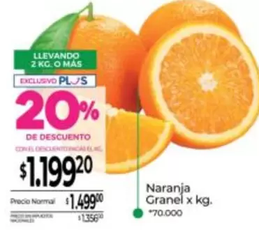 X$ - Naranja Granel