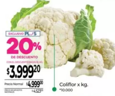 X$ - Coliflor x kg.