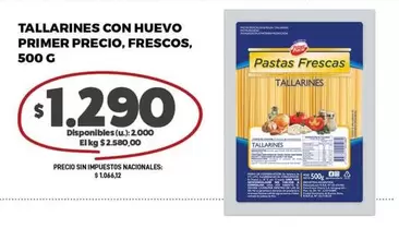 Primer - TALLARINES CON HUEVO