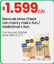 X$ - Barra de arroz