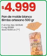 Bimbo - Pan de molde blanco