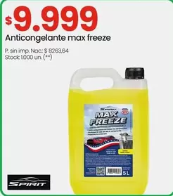 Anticongelante max freeze