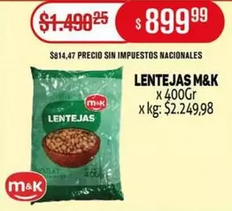 M&K - LENTEJAS