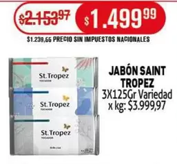 X$ - JABÓN SAINT TROPEZ