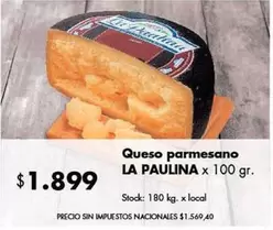 La paulina - Queso parmesano