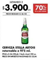 X$ - CERVEZA STELLA ARTOIS