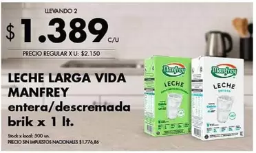 Manfrey - LECHE LARGA VIDA