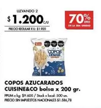 X$ - COPOS AZUCARADOS