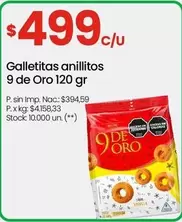 9 de oro - Galletitas anillitos