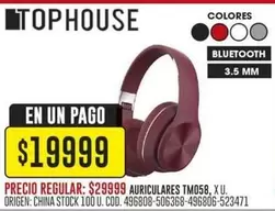 MM - AURICULARES TM058