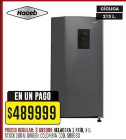 Origen - HELADERA 1 FRÍO, XU