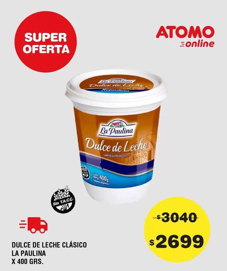 La paulina - DULCE DE LECHE CLÁSICO