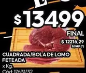 X$ - CUADRADA/BOLA DE LOMO FETEADA
