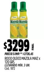 Mazola - ROCIO OLEICO MAIZ