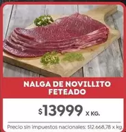 X$ - NALGA DE NOVILLITO FETEADO