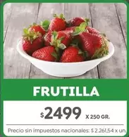 X$ - FRUTILLA