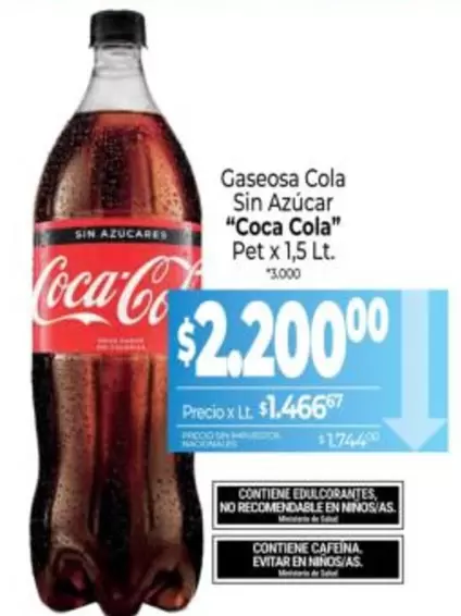 Coca cola - Cola Sin Azúcar
