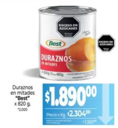 Best - Duraznos en mitades