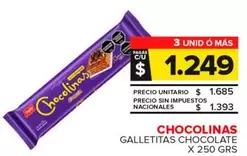 Chocolinas - Galletitas Chocolate 