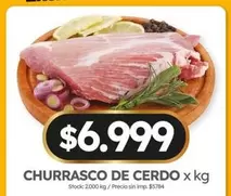 X$ - CHURRASCO DE CERDO