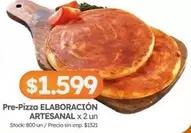 X$ - Pre-Pizza ELABORACIÓN ARTESANAL