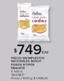 X$ - FIDEOS VITIPOS
