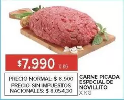 X$ - CARNE PICADA ESPECIAL DE NOVILLITO