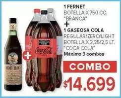 Coca cola - FERNET + GASEOSA COLA