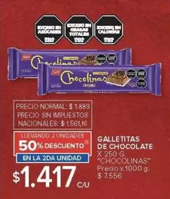 chocolinas - GALLETITAS DE CHOCOLATE