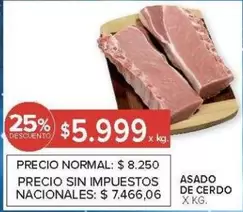X$ - ASADO DE CERDO
