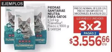 Carrefour - PIEDRAS SANITARIAS NEUTRA PARA GATOS