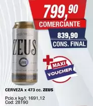 X$ - CERVEZA x 473 cc