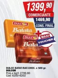 Dulcor - BATAT/BAT.CHOC. x 500 gr