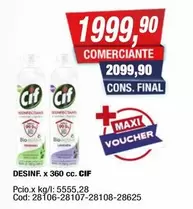 Cif - DESINF. x 360 cc. CIF