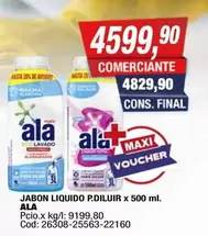 Ala - JABON LIQUIDO P.DILUIR x 500 ml.