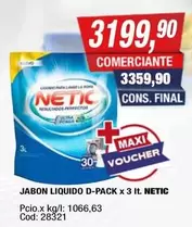 Netic - JABON LIQUIDO D-PACK x 3 It
