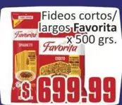 Favorita - Fideos cortos/largos