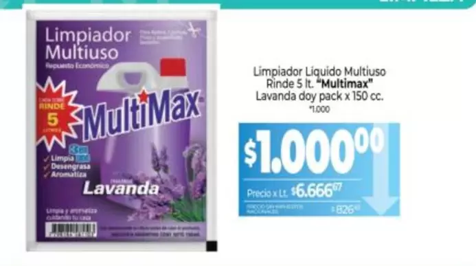 Multimax - Limpiador Liquido Multiuso