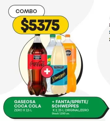 Coca cola - COCA COLA ZERO + FANTA/SPRITE/SCHWEPPES