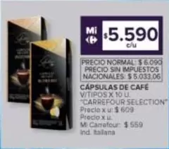 X$ - CÁPSULAS DE CAFÉ