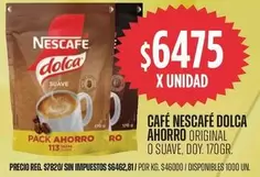 Dolca - CAFÉ DOLCA AHORRO ORIGINAL