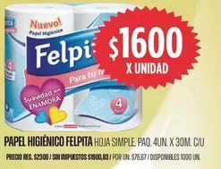 Felpita - PAPEL HIGIÉNICO